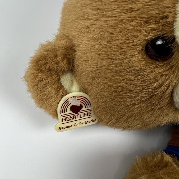 Vintage 1987 14” Mars Snickers Candy Bar Plush Teddy Bear Heartline with Tag - Picture 3 of 8
